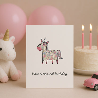 Magical Unicorn Birthday Card